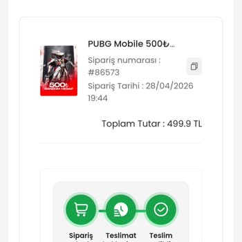 Kullanılamayan PUBG Hesapları Nedeniyle Tam İade Talebi
