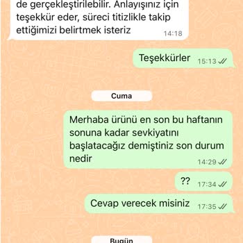 Venezia Home Garden'dan Bambu Masa Takımının Teslimatı Sürekli Gecikiyor Ve İletişim Sağlanamıyor
