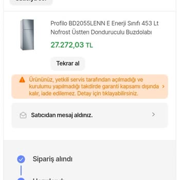Buzdolabı Teslimatında Yanıltıcı Kayıt Ve Cevapsızlık