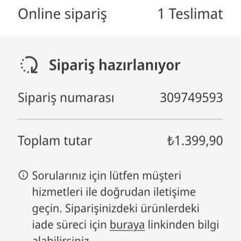 İptal Talebim Göz Ardı Edildi Ve Sipariş Kargoya Verildi