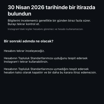 Uyarı Almadan Askıya Alınan Instagram Hesabım Açılmalı