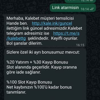 Kalebet WhatsApp Çalışanının Yanıltıcı Bonus Şartları Ve Yatırım Bilgileri