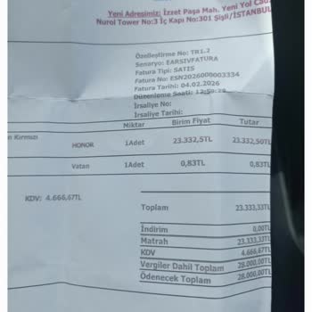 Vatan Bilgisayar'da Aldığım Honor Telefonunda Sürekli Arızalar Ve İade Talebi