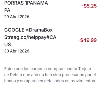 Cargo no reconocido de DramaBox, solicito reembolso y dar de baja