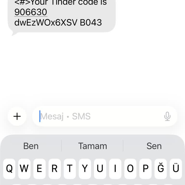 İzinsiz Gelen Tinder SMS Doğrulama Kodu Ve Hesap Açılış Şikayeti