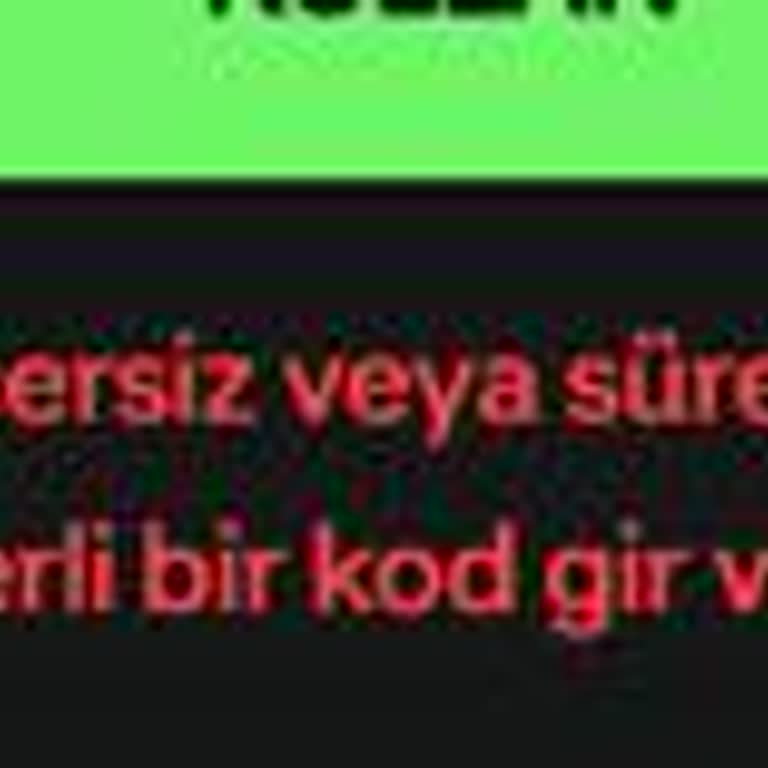 Pin Kodu Geçersiz, Canlı Destek Yardımsız