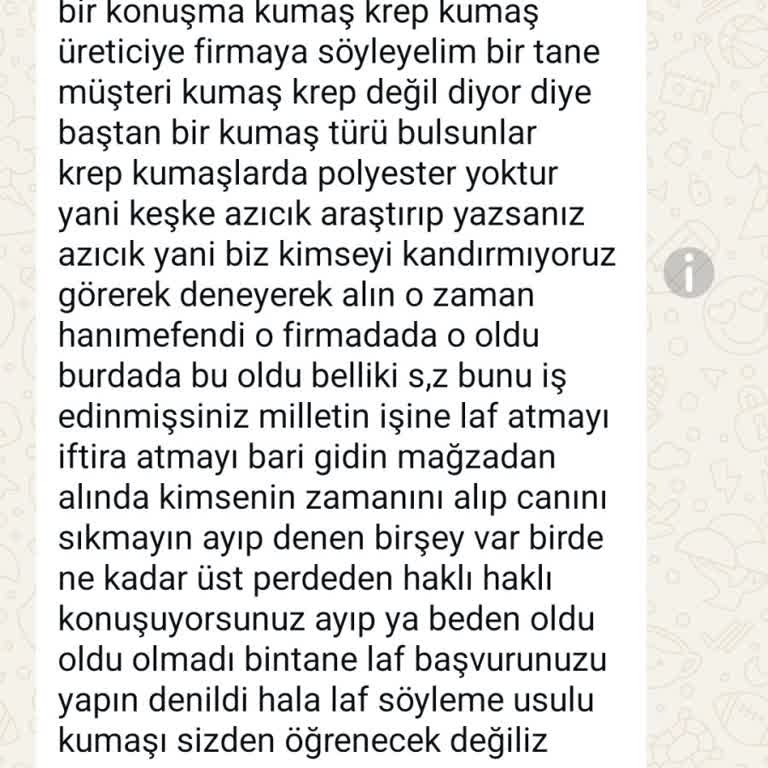Sevda Kılınç Butik Kalitesiz Krep Etek ve Reddedilen İade Talebine Karşı Saygısız Müşteri Hizmeti