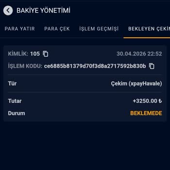 Evobet Sitesinde 3.250 TL Çekim Talebim Ödenmedi Ve Canlı Destek Kapandı