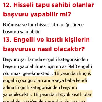 TOKİ'de 18 Yaş Altı Engelli Çocuğun Konut Hakkı Reddi