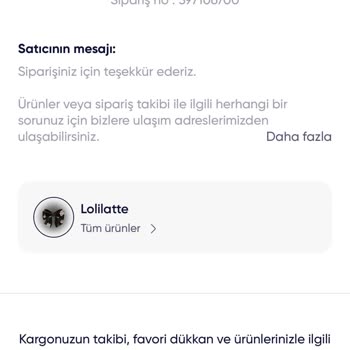 Lolilatte Firmasından Alınan Abiye Siparişinin İptal Edilememesi Ve Cevapsızlık