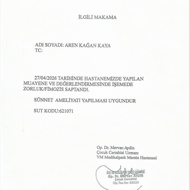 Neova Sigorta’nın Yanıltıcı Doktor Listesi Ve Sünnet Talebinin Reddi