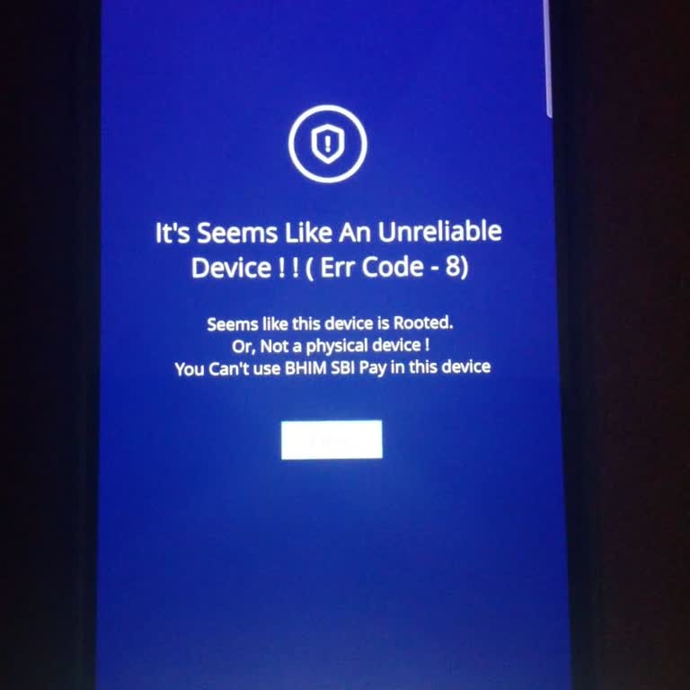 My BHIM SBI Pay App Not Working