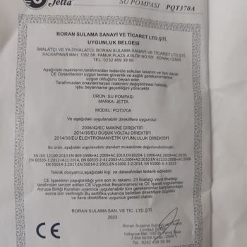 Jetta Su Pompası Arızalı, Değişim Ve İade Talebi
