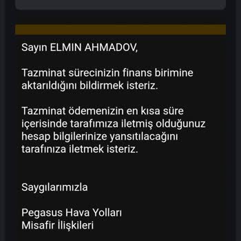 Pegasus Gecikme Tazminatı Ve İş Kaybı Ödemesinin Alınmaması