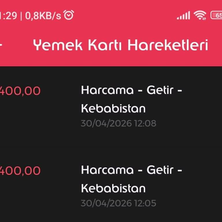 Edenred Kartı İle Ödeme Başarısız, Sipariş Oluşmadı Ve 400 TL Kesildi