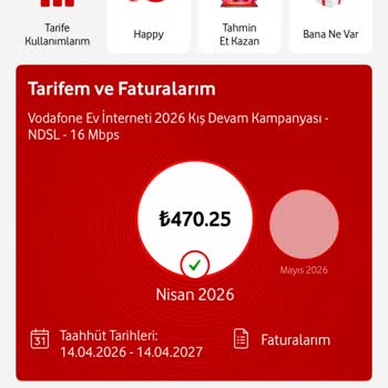 Vodafone Evde İnternet Kesintisi Ve Fatura İadesi Talebi
