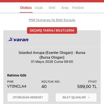 Satın Aldığım Koltuk Yok, Sefer 2,5 Saat Gecikti