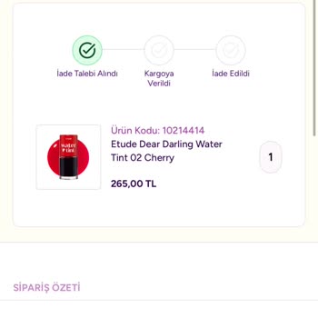 Gratis Atlantis AVM'de İptal Edilen Ruj Siparişinin Ücreti İade Edilmedi