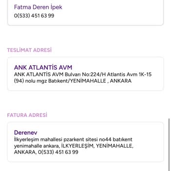 Gratis Atlantis AVM'de İptal Edilen Ruj Siparişinin Ücreti İade Edilmedi