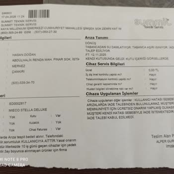 Mieco Stella Deluxe Buharlı Temizleyicinin Sürekli Arızaları Ve İade Reddi