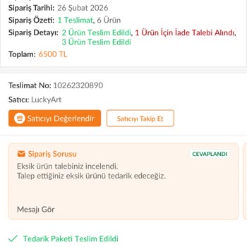 Eksik Ürünler Ve İzin Almadan Açılan İade Süreci Mağduriyeti