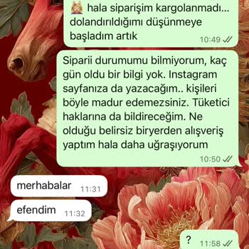 Ürün Kargoya Verilmedi, Geri Ödeme İstiyorum