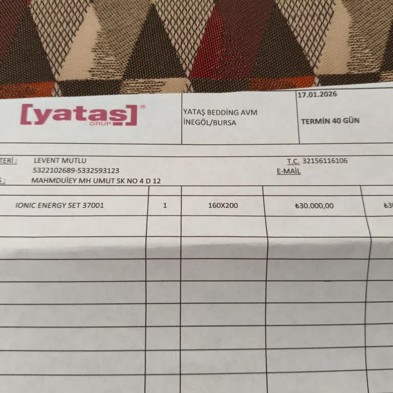 Yataş İnegöl AVM'den Yatak Seti Tesliminde Üç Ay Gecikme Ve Mağduriyet