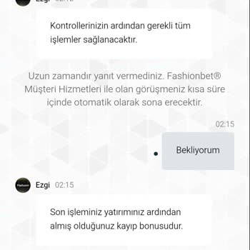 Fashionbet’te Kazandığım 675 TL Hesaba Yansıtılmadı Ve Destek Yanıt Vermedi