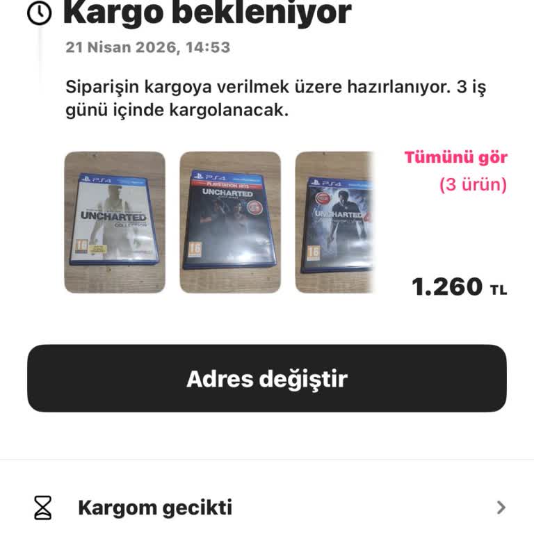Sipariş İptal Edilemiyor Ve Geri Ödeme Bekleniyor