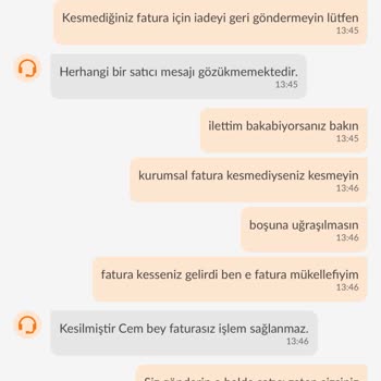 Kurumsal Fatura Kesilmediği İçin İade Faturası Şartı Kabul Edilemiyor