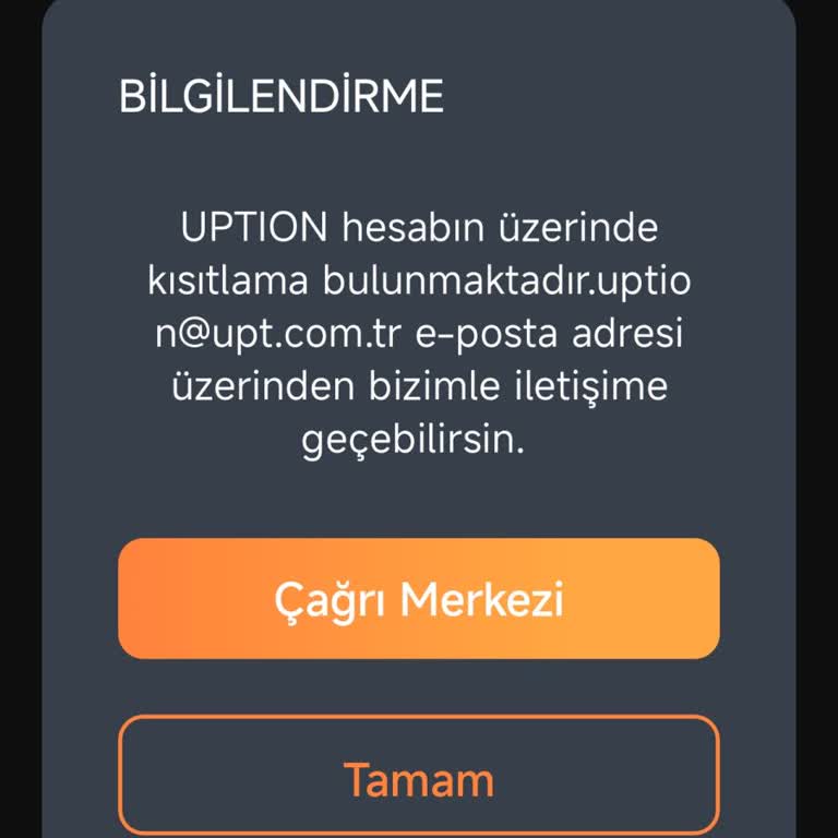Uption Hesabımın Açıklamasız Bloke Edilmesi Ve 12.635 TL Bakiyeye Erişemem