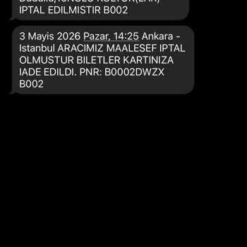 Seferin Son Dakika İptali Ve 280 TL Ek Bilet Ücreti
