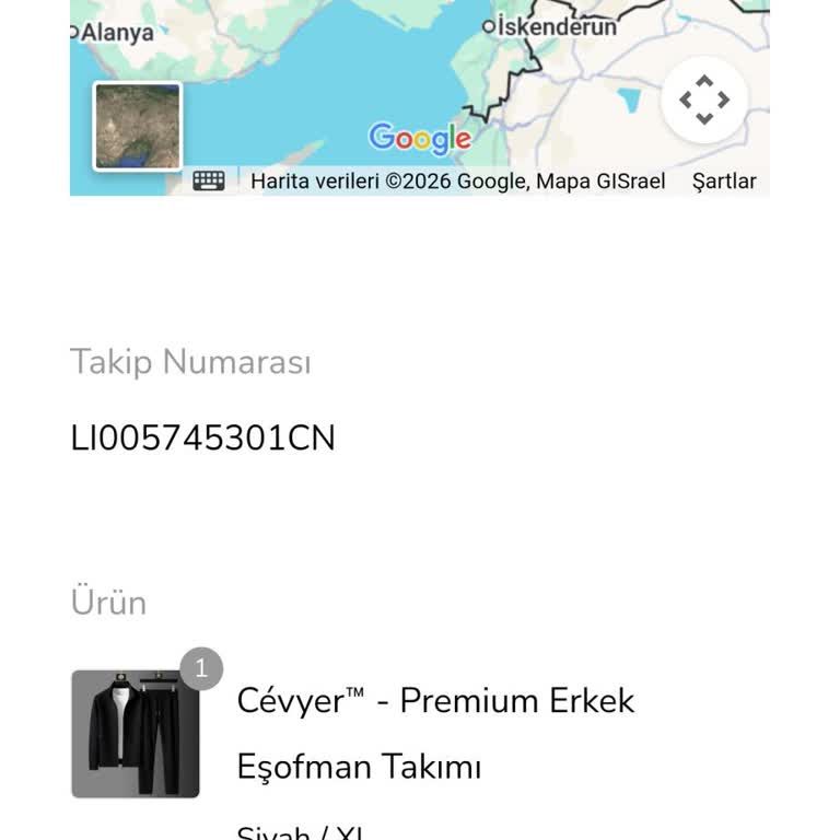 Erkek Eşofman Takımının Kargo Gecikmesi Ve İletişimsizlik