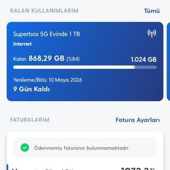 Turkcell Uygulamasında Görülen Veri Kullanımı Ve Modem Sayaçları Arasındaki 470 GB Farkı
