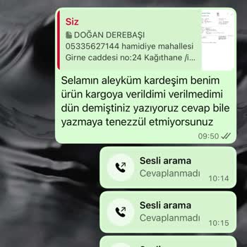 Kargo Bilgisi Gelmemesi Ve Cevapsız Müşteri İletişimi