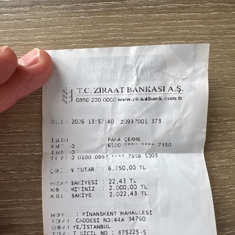 ATM'den Çekilen 6.750 TL Verilmedi Ve Müşteri Temsilcisi Kaba Davrandı