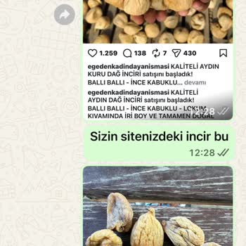 Yanıltıcı Reklam, Kalitesiz İncir Ve Cevapsız Müşteri Hizmetinden 1200 TL İade Talebi
