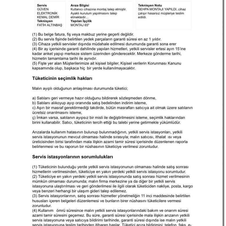Ses Yankısı Sorunu İçin Detaylı Teknik İnceleme Ve Garanti Kapsamında Ürün Değişimi Talebi