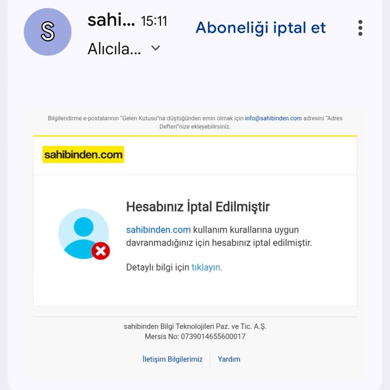 Mirasçısı Olduğum Araç İlanı İçin Açtığım Yeni Hesabım Haksız Şekilde Kapatıldı