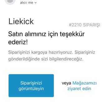 Liekick Sipariş Değişikliği Sonrası Cevapsızlık Ve İade Talebi