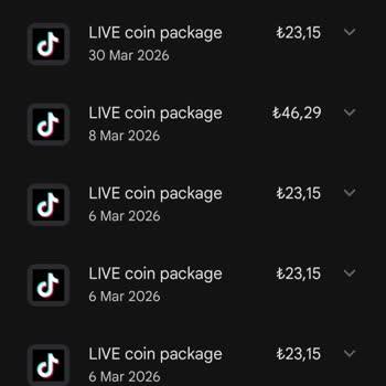 TikTok Coin İşlemi İzni Olmadan Faturamda Görülen 600 TL Ücretin İadesi