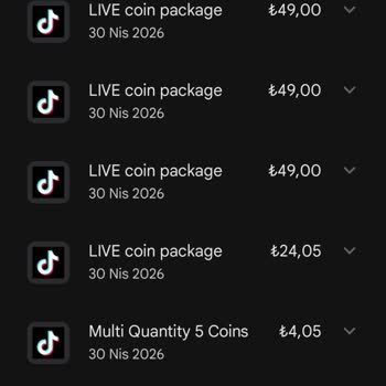 TikTok Coin İşlemi İzni Olmadan Faturamda Görülen 600 TL Ücretin İadesi