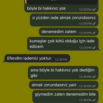 Kalitesiz Naylon Kumaşlı Pijamalara İade Talebim Reddedildi