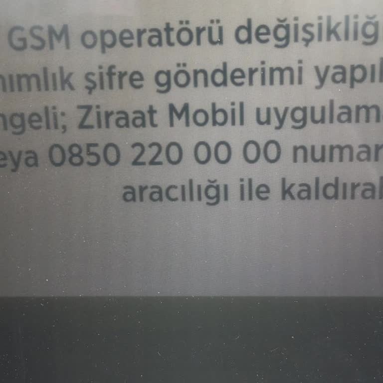 Ziraat Bankası Sim Kart Blokesinden Dolayı TOKİ İadesi Parasına Erişemiyorum