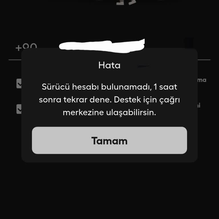 Sürücü Hesabı Kapatıldı, Zorunlu Paket Ve Ödeme Hatası