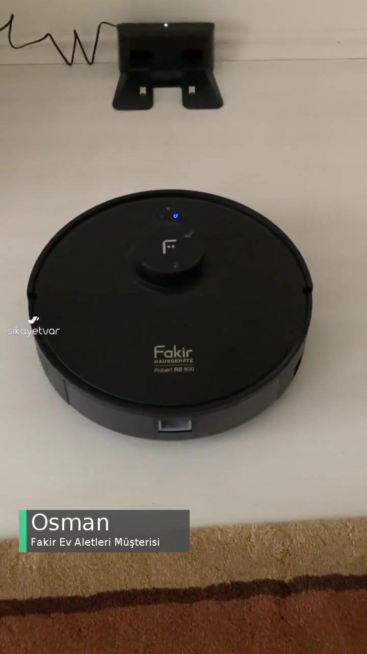 Fakir RS 800 Robot Süpürge Şarj İstasyonunu Buluyor Ama Bir Türlü Yerleşemiyor! videonun kapak resmi