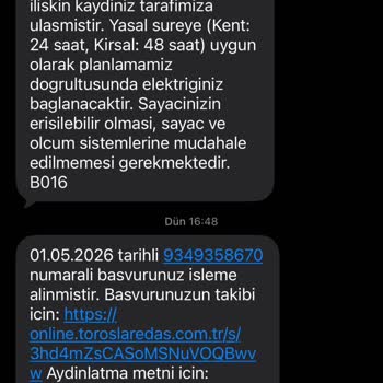 24 Saat İçinde Açılması Gereken Elektrik Bağlantısı Açılmadı Ve Bilgi Eksikliği