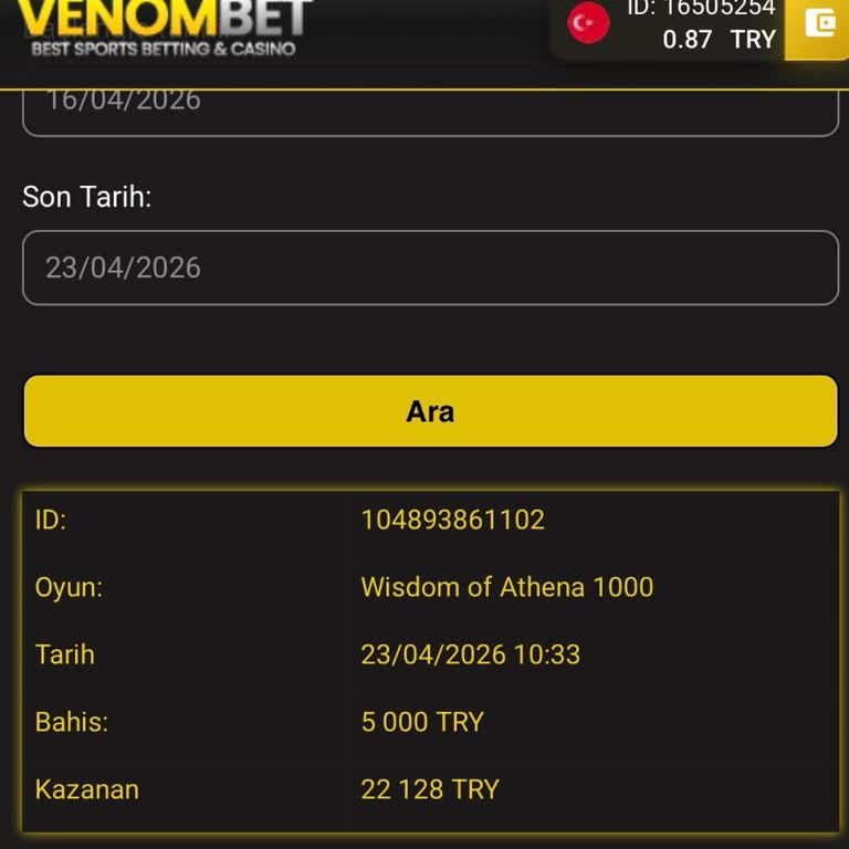 Venombet Çekim Talebimin İptali Ve Hesabımın Hacklenmesi Sonrası Kayıp Kazancımın İadesi Talebi