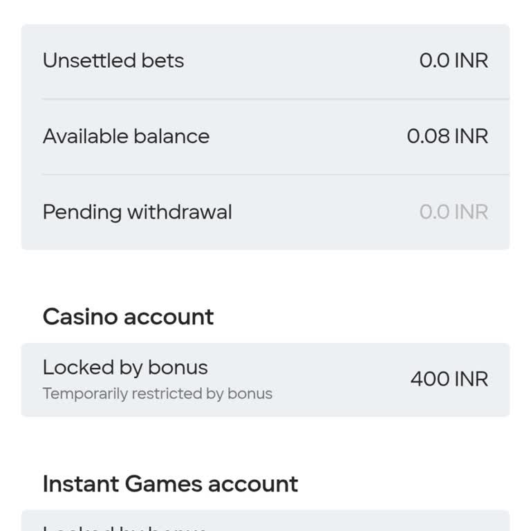 Parimatch Deposit Locked in Bonus Balance After ₹400 Payment