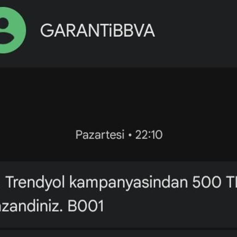 Garanti BBVA Bonus Bildirimi Hatası Ve 500 TL Bonusun Hesaba Yansımaması